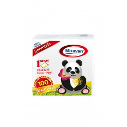 SERVETELE DE MASA ALBE 25X25CM 100/SET