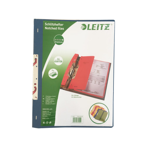 SET 5 BUC DOSAR CARTON INCOPCIAT 1/2 DIV CULORI LEITZ