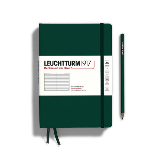 CAIET A5 DR COP. RIGIDA VERDE PADURE LEUCHTTURM