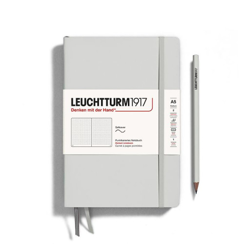CAIET A5 PUNCTAT COP. FLEXIBILA GRI DESCHIS LEUCHTTURM