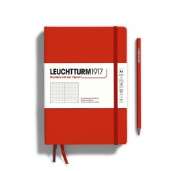 CAIET A5 PUNCTAT COP. RIGIDA ROSU INCHIS LEUCHTTURM