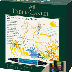 PITT ARTIST PEN DUAL MARKER SET 20 BUC FABER-CASTELL