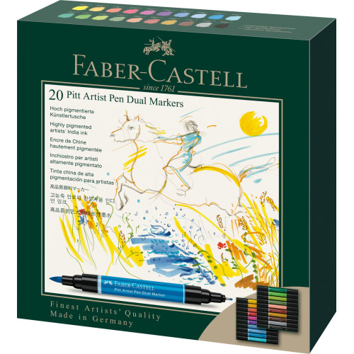 PITT ARTIST PEN DUAL MARKER SET 20 BUC FABER-CASTELL