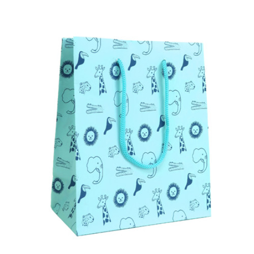 PUNGI CADOU PETIT JUNGLE BLUE L 240*100*335MM ROTOLUX