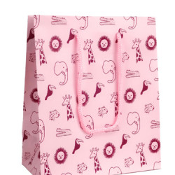 PUNGI CADOU PETIT JUNGLE PINK L 240*100*335MM ROTOLUX