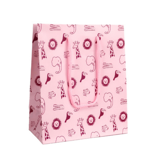 PUNGI CADOU PETIT JUNGLE PINK L 240*100*335MM ROTOLUX
