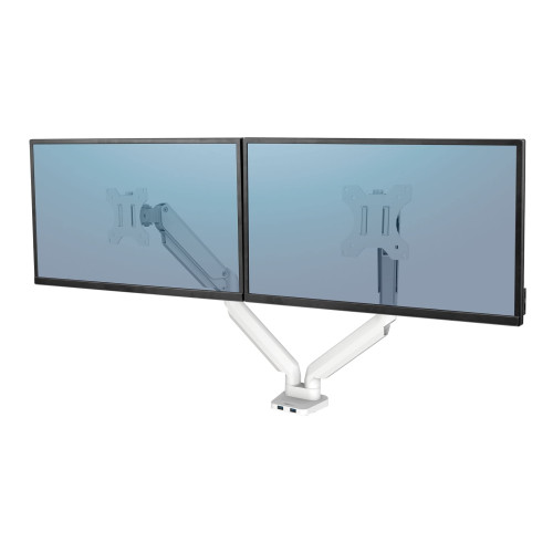 SUPORT MONITOR 2 BRATE ALB PLATINIUM FELLOWES