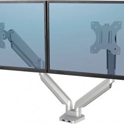 SUPORT MONITOR 2 BRATE ARGINTIU PLATINIUM FELLOWES