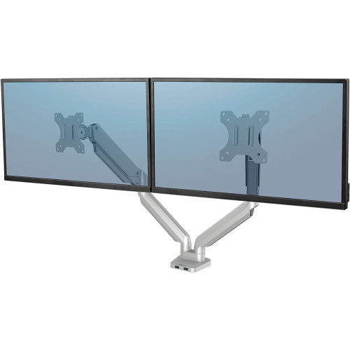 SUPORT MONITOR 2 BRATE ARGINTIU PLATINIUM FELLOWES
