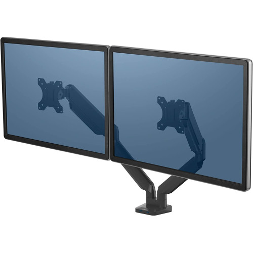 SUPORT MONITOR 2 BRATE NEGRU PLATINIUM FELLOWES
