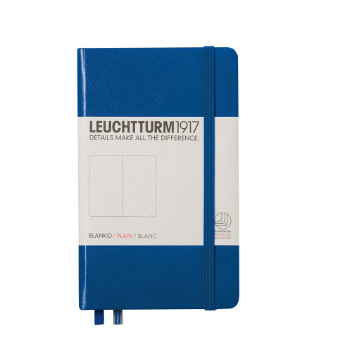 CAIET A6 VELIN COP. RIGIDA ALBASTRU ROYAL LEUCHTTURM
