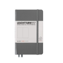 CAIET A6 VELIN COP. RIGIDA ANTRACIT LEUCHTTURM