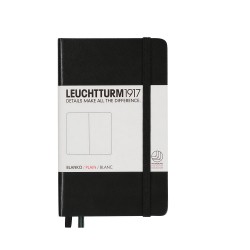 CAIET A6 VELIN COP. RIGIDA NEGRU LEUCHTTURM