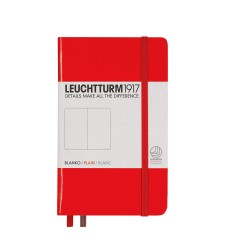 CAIET A6 VELIN COP. RIGIDA ROSU LEUCHTTURM