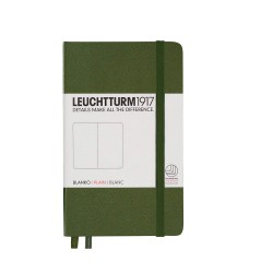 CAIET A6 VELIN COP. RIGIDA VERDE ARMY LEUCHTTURM
