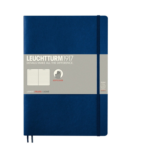 CAIET B5 DR COP. FLEXIBILA ALBASTRU NAVY LEUCHTTURM