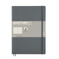 CAIET B5 DR COP. FLEXIBILA ANTRACIT LEUCHTTURM