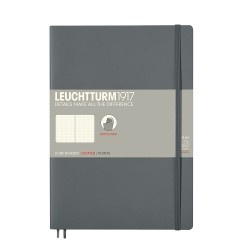 CAIET B5 PUNCTAT COP. FLEXIBILA ANTRACIT LEUCHTTURM