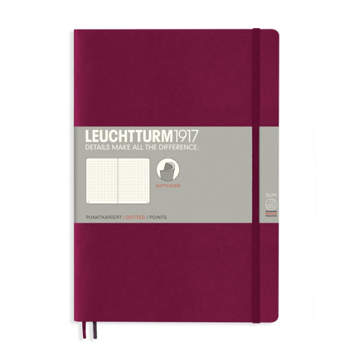 CAIET B5 PUNCTAT COP. FLEXIBILA BORDEAUX LEUCHTTURM