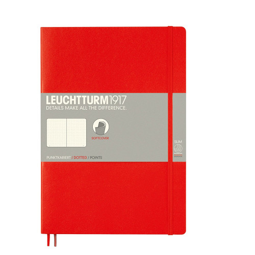 CAIET B5 PUNCTAT COP. FLEXIBILA ROSU LEUCHTTURM