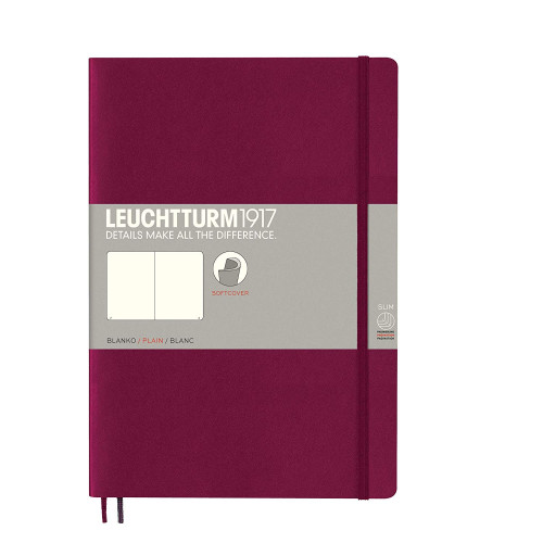 CAIET B5 VELIN COP. FLEXIBILA BORDEAUX LEUCHTTURM