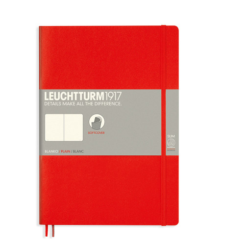 CAIET B5 VELIN COP. FLEXIBILA ROSU LEUCHTTURM