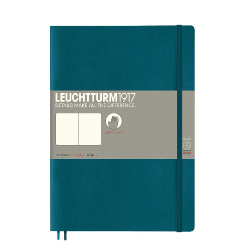 CAIET B5 VELIN COP. FLEXIBILA VERDE PACIFIC LEUCHTTURM