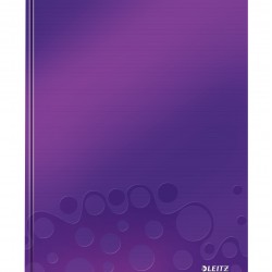 CAIET BIROU A4 AR MOV METALIZAT COPERTA CARTON WOW LEITZ