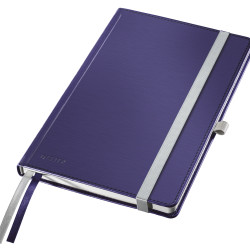 CAIET BIROU A5 DR ALBASTRU-VIOLET COPERTA CARTON STYLE LEITZ