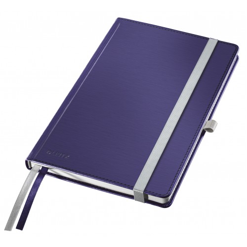 CAIET BIROU A5 DR ALBASTRU-VIOLET COPERTA CARTON STYLE LEITZ
