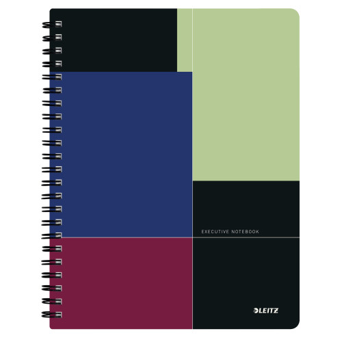 CAIET BIROU SPIRA A4 AR NEGRU-VIOLET EXECUTIVE GET ORG LEITZ