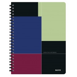 CAIET BIROU SPIRA A4 AR NEGRU-VIOLET EXECUTIVE LEITZ