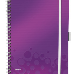 CAIET BIROU SPIRA A4 DR MOV METALIZAT BE MOBILE WOW LEITZ