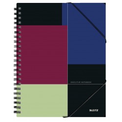 CAIET BIROU SPIRA A4 DR NEGRU-VIOLET EXECUTIVE BE MOBILE LEITZ