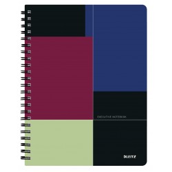 CAIET BIROU SPIRA A4 DR NEGRU-VIOLET EXECUTIVE LEITZ