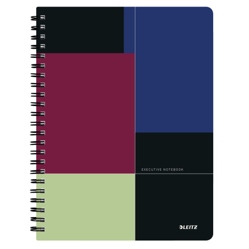 CAIET BIROU SPIRA A4 DR NEGRU-VIOLET EXECUTIVE LEITZ