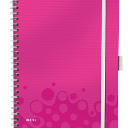 CAIET BIROU SPIRA A4 DR ROZ METALIZAT BE MOBILE WOW LEITZ