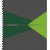 CAIET BIROU SPIRA A4 DR VERDE OFFICE LEITZ
