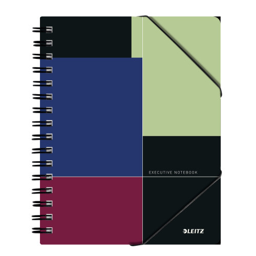CAIET BIROU SPIRA A5 AR NEGRU-VIOLET EXECUTIVE BE MOBILE LEITZ