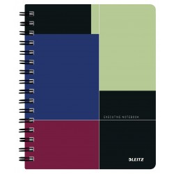 CAIET BIROU SPIRA A5 AR NEGRU-VIOLET EXECUTIVE LEITZ