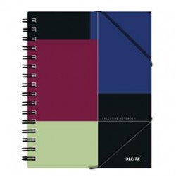 CAIET BIROU SPIRA A5 DR NEGRU-VIOLET EXECUTIVE BE MOBILE LEITZ