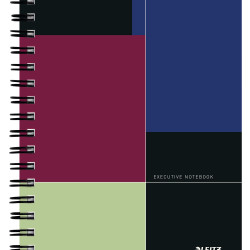 CAIET BIROU SPIRA A5 DR NEGRU-VIOLET EXECUTIVE LEITZ