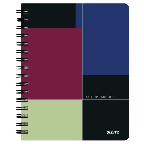 CAIET BIROU SPIRA A5 DR NEGRU-VIOLET EXECUTIVE LEITZ