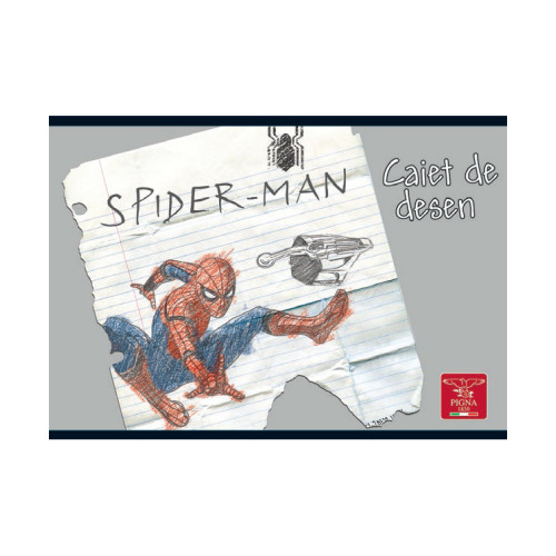 CAIET DESEN 16F LICENTE SPIDERMAN HC PIGNA