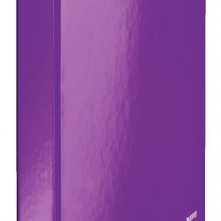 CAIET MECANIC A4 2 INELE 25MM/40MM MOV METALIZAT WOW LEITZ