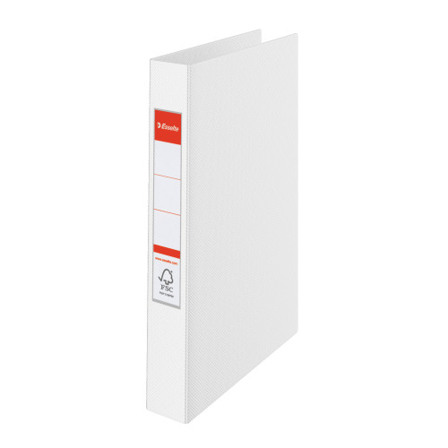 CAIET MECANIC A4 2 INELE 25MM/42MM ALB STANDARD ESSELTE