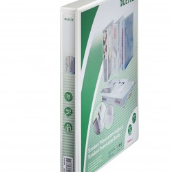 CAIET MECANIC A4 4 INELE 20MM/38MM ALB MAXI PANORAMA LEITZ