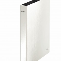 CAIET MECANIC A4 4 INELE 25MM/40MM ALB METALIZAT WOW LEITZ