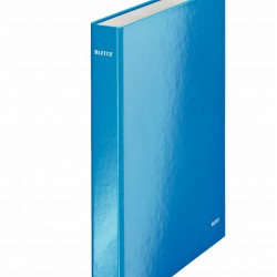 CAIET MECANIC A4 4 INELE 25MM/40MM ALBASTRU METALIZAT WOW LEITZ