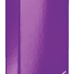 CAIET MECANIC A4 4 INELE 25MM/40MM MOV METALIZAT WOW LEITZ